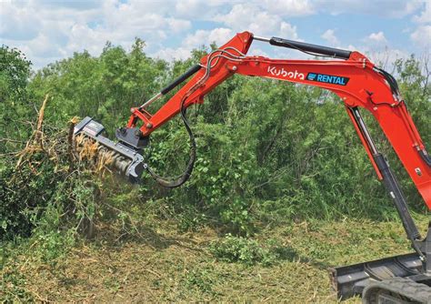 forestry mulcher compact excavator attachment|mulching attachment for mini excavator.